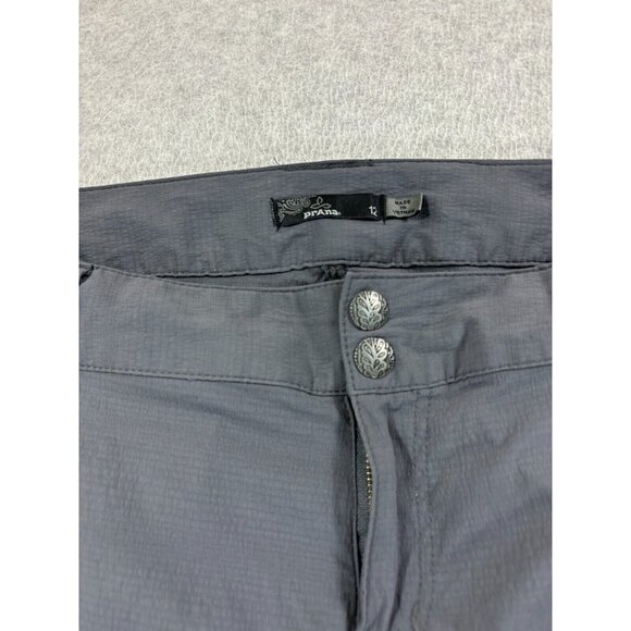 Prana Cargo Roll Up Hiking Travel Pants (Women's Size 12) Gray -‎ - Picture 4 of 13